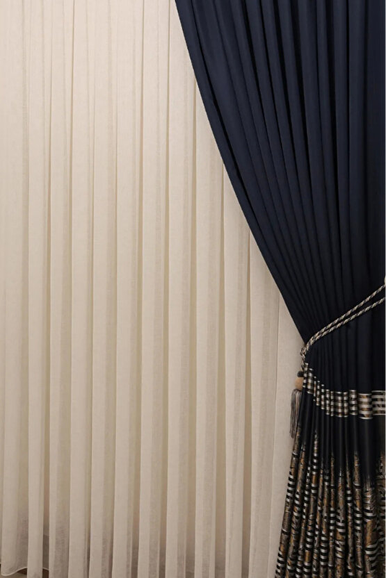 Brıllant Foldet Keten Tül Perde 13 Sık Pile Ozel Olcu Dıkılır