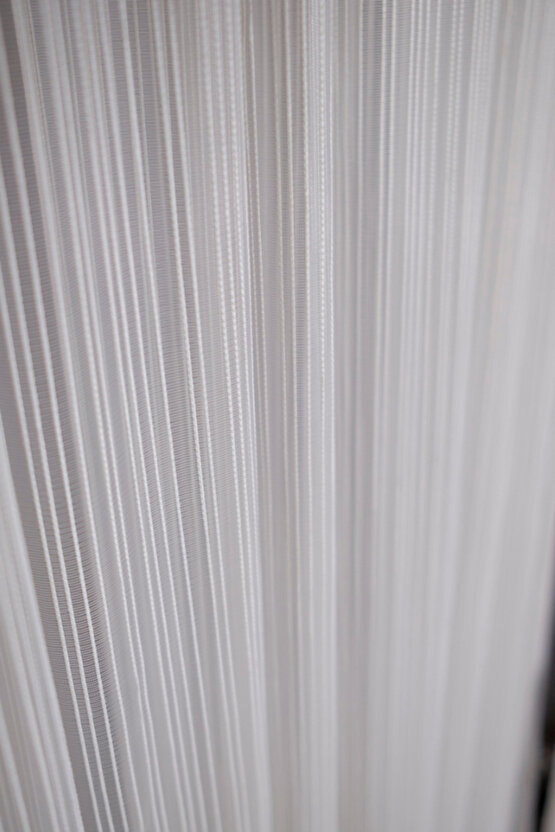 Brıllant Çizgili Tül Perde 13 Sık Pile Videolu (ORJİNAL CİZGİLİ TÜL KİRİŞMA YAPMAZ)