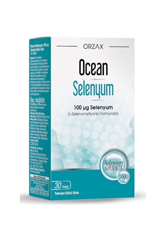 Orzax Selenyum 100 Mcg 30 Tablet