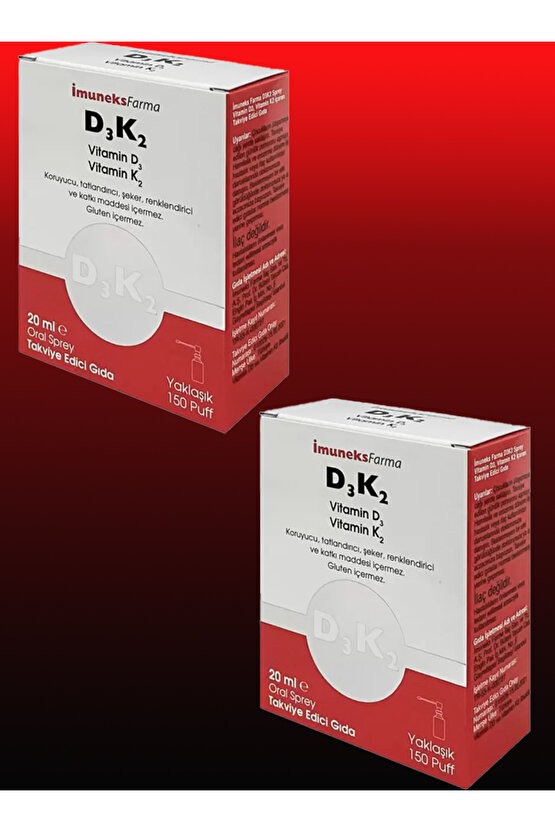 İmuneks D3K2 20 ml Sprey X2