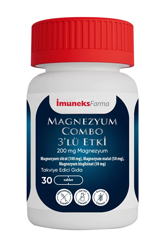 İmuneks Magnezyum Combo 3lü Etki 30 Tablet