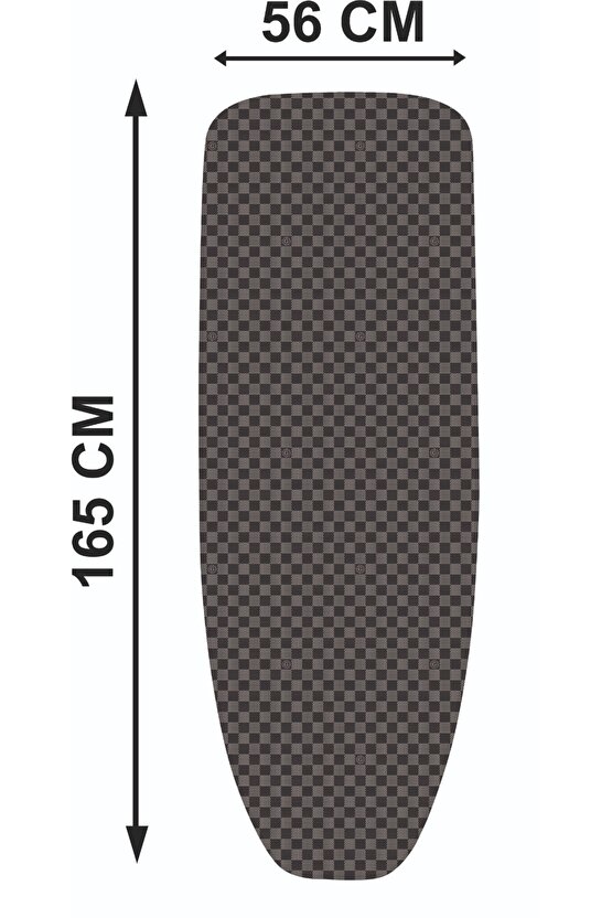 King Xxl(165X56 CM) Gri Ütü Masası Kılıfı (ÜTÜ MASASI &AKSESUARLARI, ironing board cover)