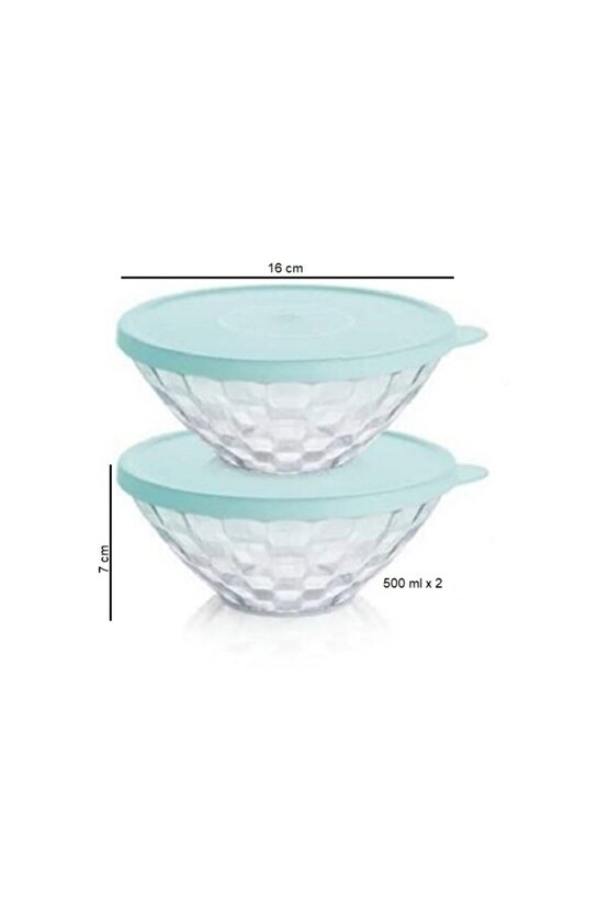 Pırlanta Servis 2li 500 Ml Saklama Kabı Hsgl