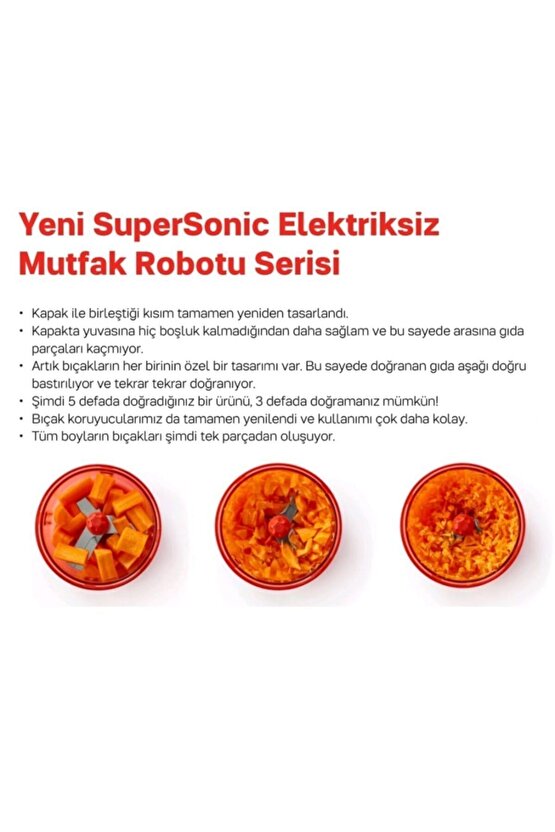 Supersonic Manuel Mutfak Robotu Mini Süper Şef Hsgl