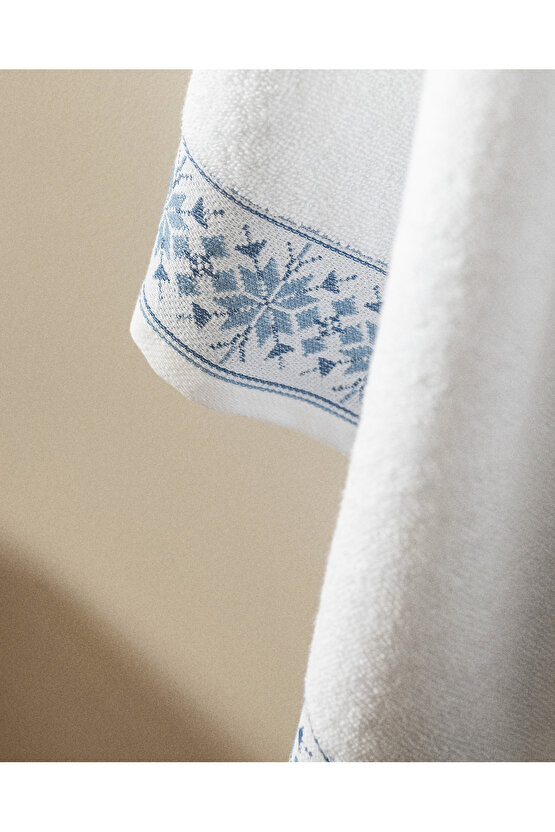 Caresse %100 Pamuk Banyo Havlusu - BeyazGri