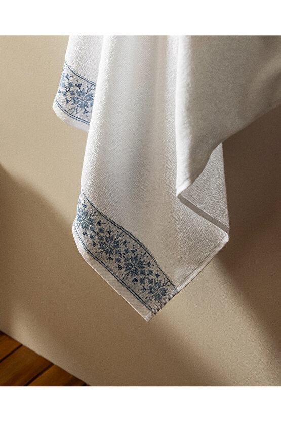 Caresse %100 Pamuk Banyo Havlusu - BeyazGri