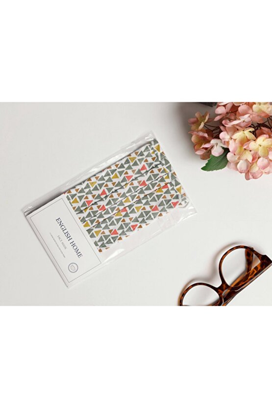 Triangles Pamuk Maske 9,5x18 Cm Yeşil