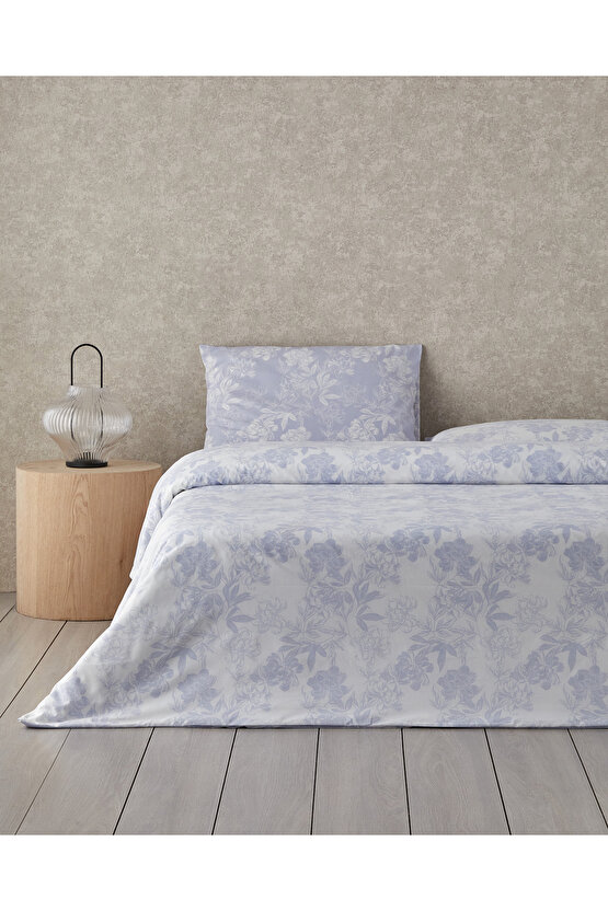 Floral Vine Kolay Ütülenir Çift Kişilik Nevresim Takımı 200x220 cm Lila