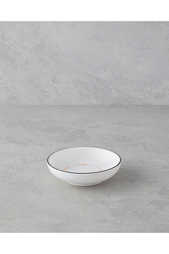 Good Mood Seramik Çerezlik 13 cm Turuncu-Siyah