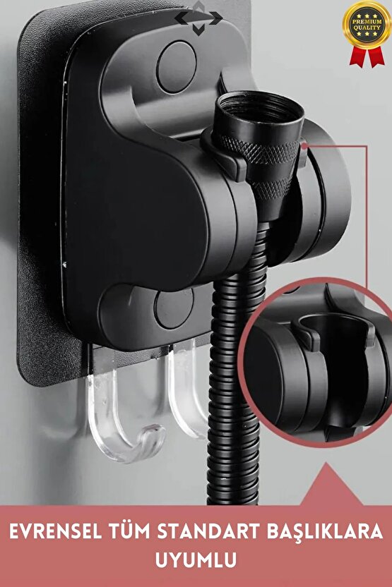 Kendinden Yapışkanlı Duş Askısı 2’li Güçlü Tutuculu Mafsal Duş Başlık Askısı