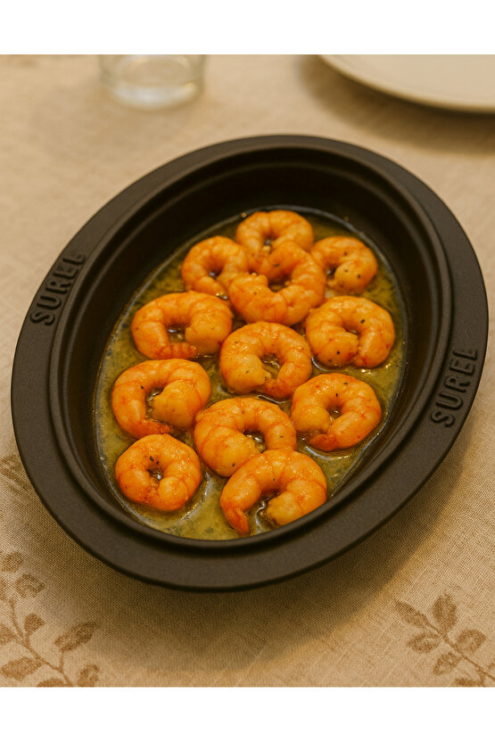 Demir Döküm Oval Sunum Tabağı 28*20