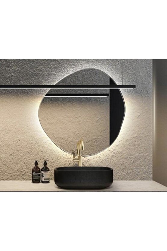 60 Cm Gün Işığı Ledli Asimetrik Banyo Aynası Makyaj Aynası
