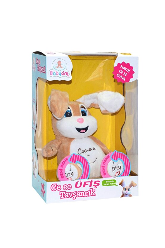 Ce Ee Oyuncu Tavşancık Şarkı Söyler Müzikli Sesli Kulakları Hareket Eder Bebekler İçin Oyuncak