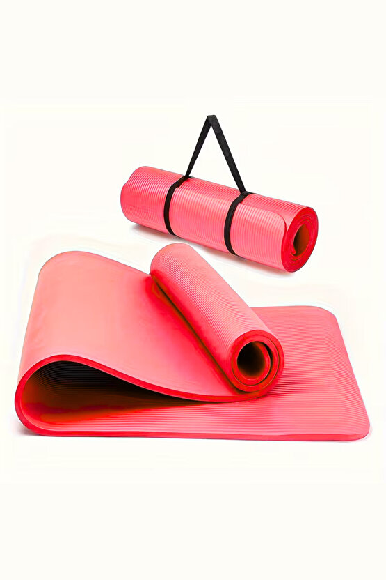 Ev ve Spor Salonuna Uygun Ultra Yumuşak Silikon 10 MM Yoga ve Pilates Matı Taşıma Askı Aparatı