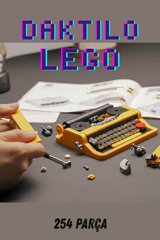 Oyuncak Daktilo 254 Parça Figür +6 Yaş ve Üzeri