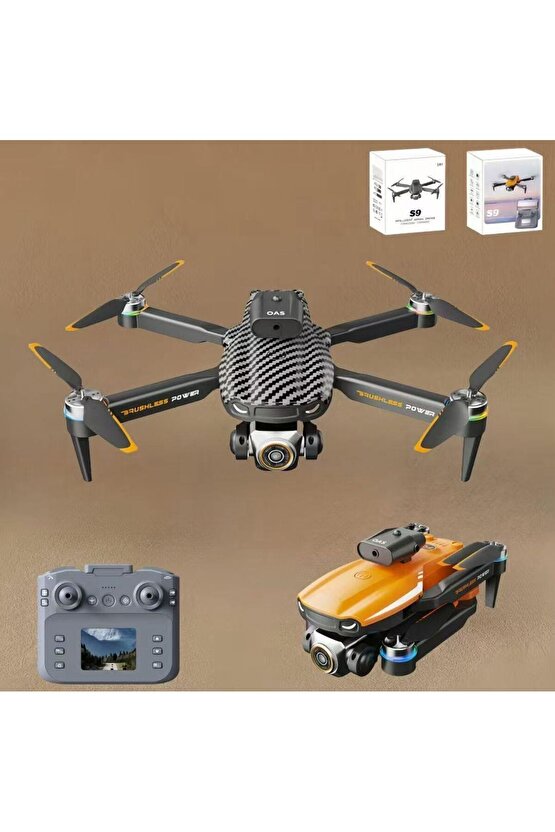 Esc Kamera Drone Fırçasız Motor Uzaktan Kumanda Ekran Soğuk Işıklar 2.4G Rc Quadcopter İrtifa Tutun