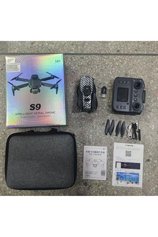 Esc Kamera Drone Fırçasız Motor Uzaktan Kumanda Ekran Soğuk Işıklar 2.4G Rc Quadcopter İrtifa Tutun