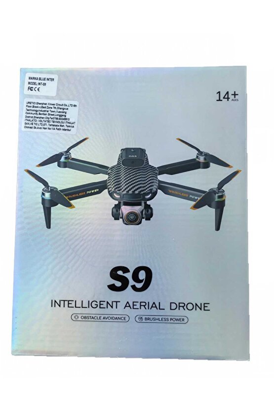 S9 4K Kameralı RC Uzaktan Kumandalı Çocuklar İçin Uygun, Katlanabilir DRONE ÇANTA HEDİYELİ