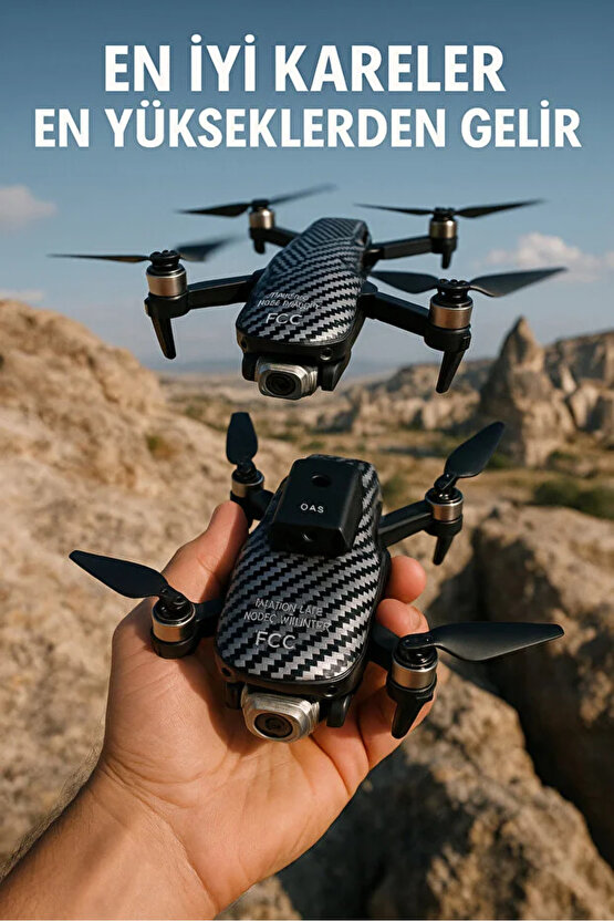 S9 4K Kameralı RC Uzaktan Kumandalı Çocuklar İçin Uygun, Katlanabilir DRONE ÇANTA HEDİYELİ