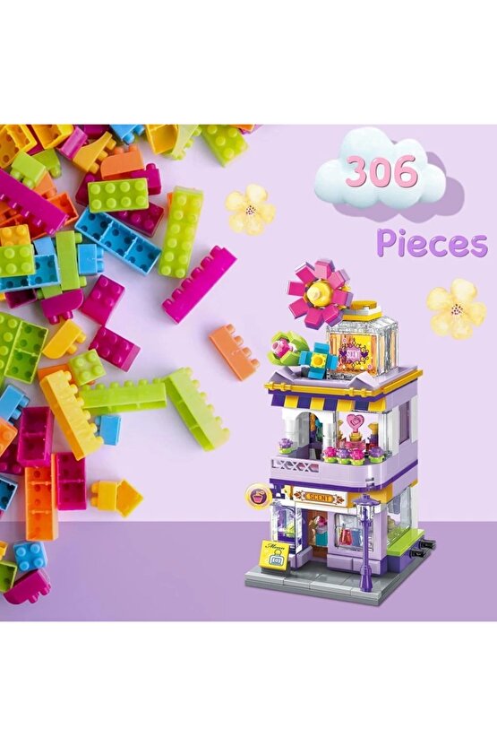 Mikro Blok Parfüm Dükkanı 306 Parça - Lego Setleri - Keeppley Mini Lego - Dükkan Lego - Keeppley Leg