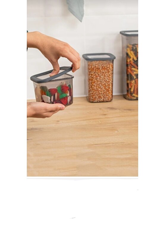 3 boy saklama kabı erzak saklama kabı baharatlık