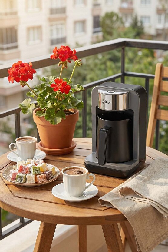 Kcm-7570 Siyah Otomatik Türk Kahve Makinesi Bol Köpüklü