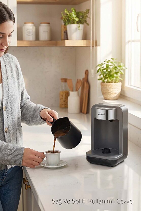 Kcm-7570 Siyah Otomatik Türk Kahve Makinesi Bol Köpüklü