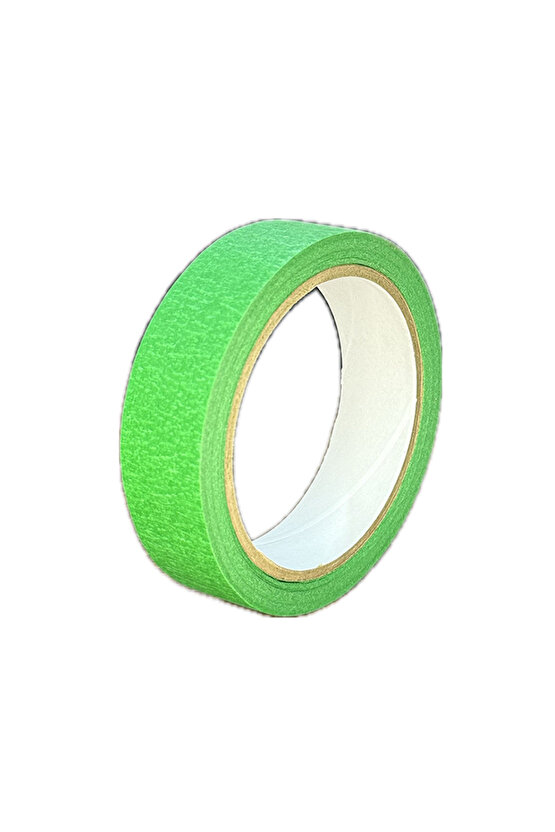 Renkli Maskeleme Kağıt Bant Boya Bandı 24mmx20mt Yeşil