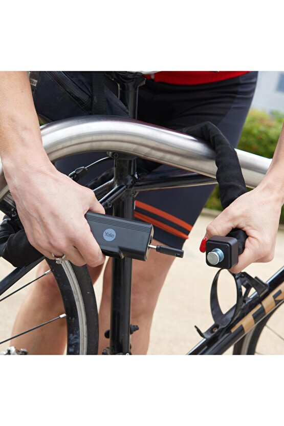 Essential Zincirli Bisiklet Kilidi 900mm  Anahtarlı YCHK08902