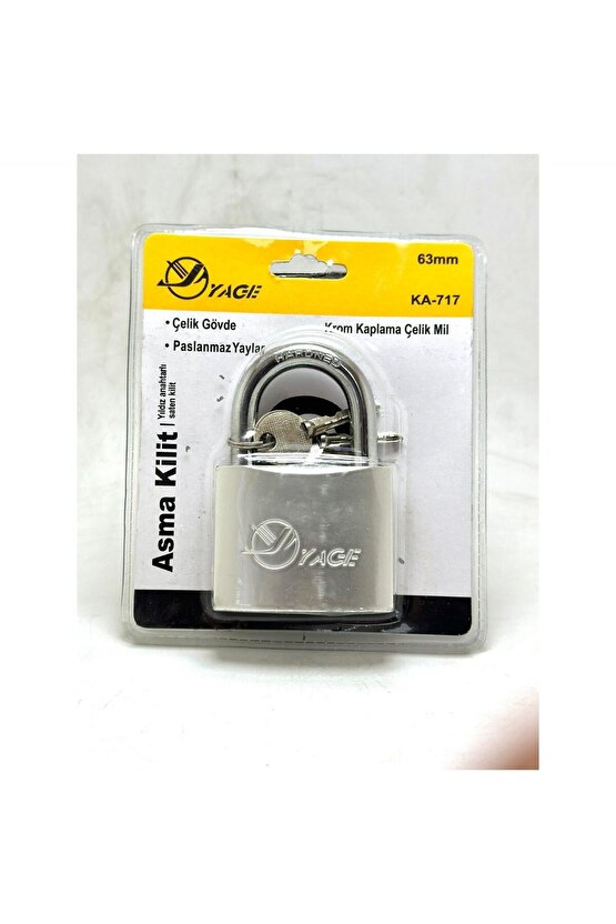 Asma Kilit 60 mm Çivi Fiam Anahtarlı