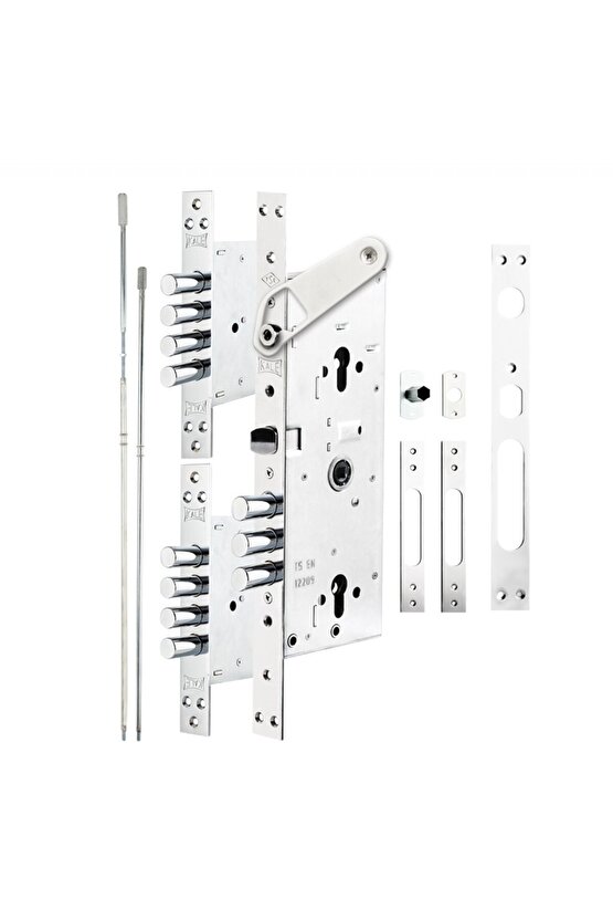 Multisistem Merkezi Çelik Kapı Kilidi Gizli Emniyet Kelepçeli_kopya