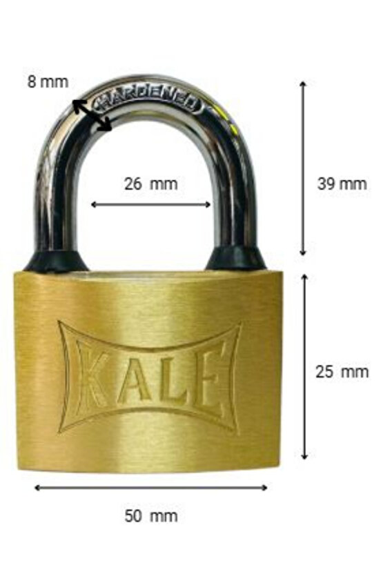 Asma Kilit Sarı 50 Mm