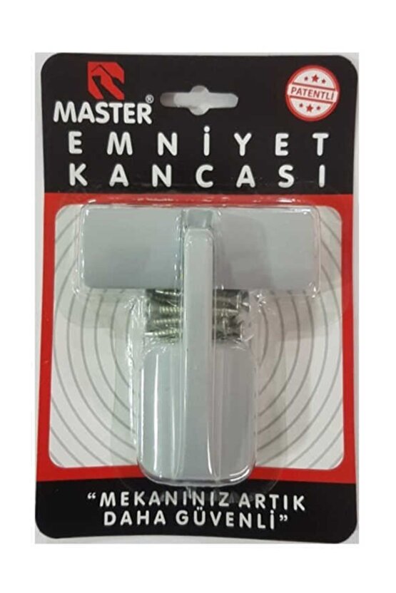 Gri Lüx Emniyet Kancası Kapı Pencere Güvenliği