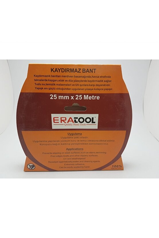 Kaydırmaz Bant Kırmızı 25 Metre 25 Mm