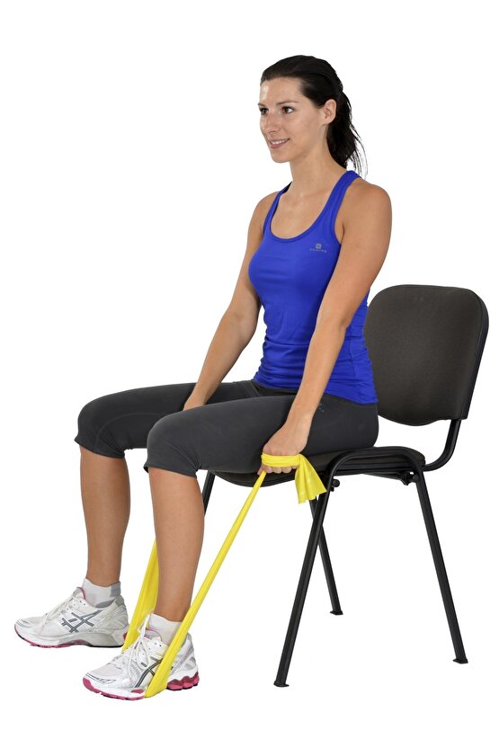 Maxi Pilates & Yoga Egzersiz Bandı , Theraband Sarı Renk(en Hafif) 1.5 Mt