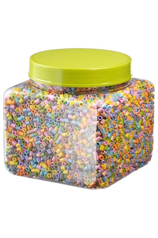 Boncuk ve Kalıpları Renkli (6 Yaş Üzeri Çocuklar İçin) 13000 Adet Boncuk 4 Adet Kalıp Set