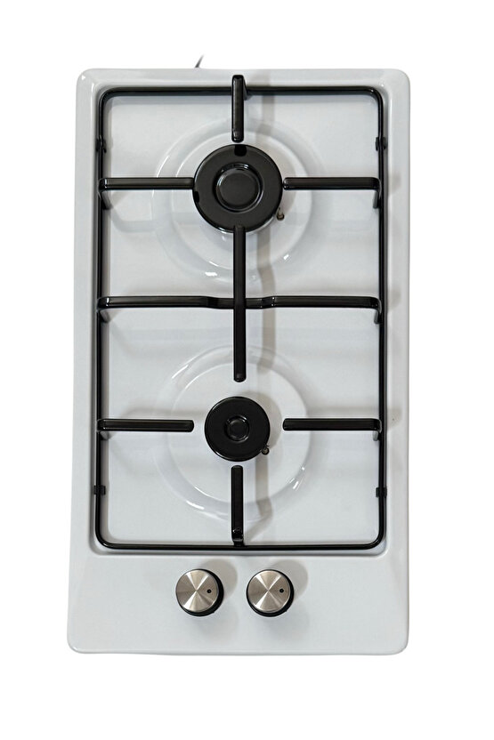 Beyaz Emaye Domino Ocak Yeni Tasarım