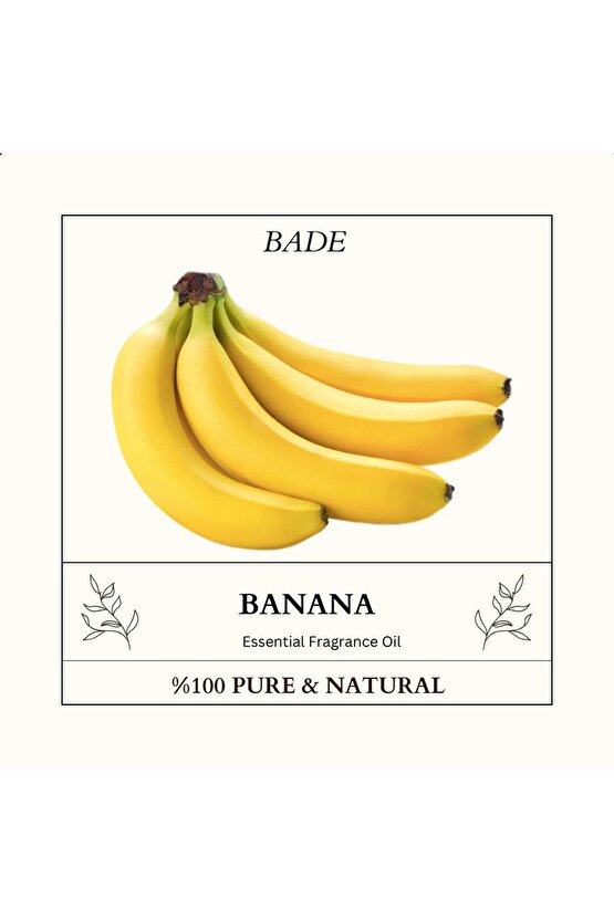 Muz Esansiyel Uçucu Koku Yağı Difüzör Esansı Buhurdanlık Aromaterapi Yağı 10ml