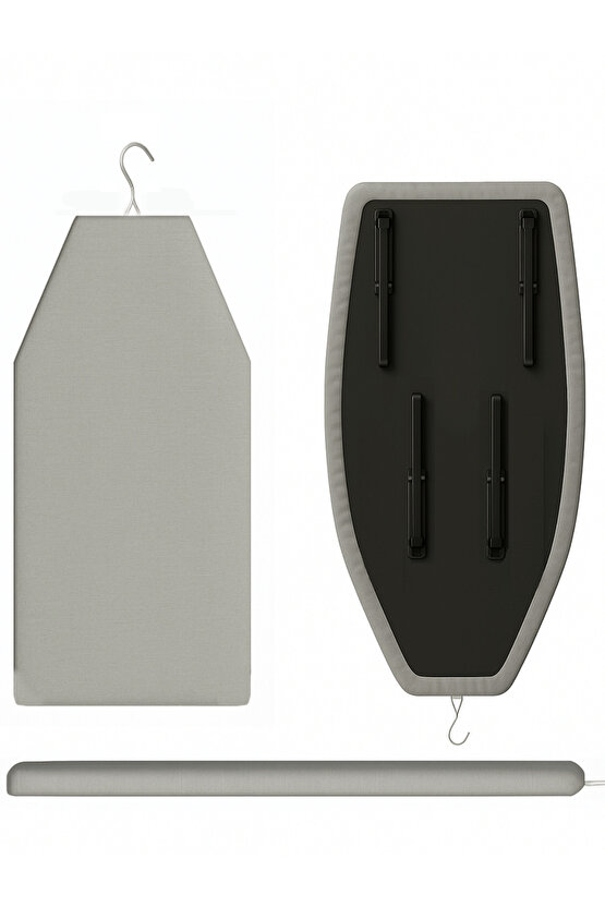 Mini Ütü Masası Pratik Konforlu Taşınabilir Portatif Hafif Asılabilir Seyahat Kompakt Ütü Masa 29x68