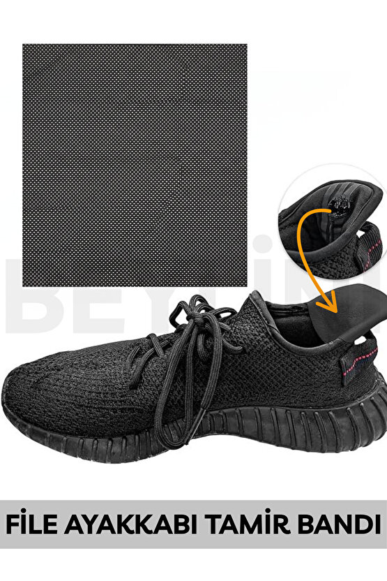 1 Adet Ayakkabı Tamir File Kendinden Yapışkanlı Onarım Bandı Kare Delik Onarım Yaması Spor Ayakkabı