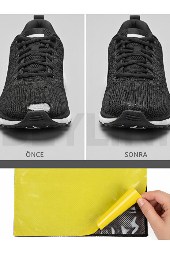 1 Adet Ayakkabı Tamir File Kendinden Yapışkanlı Onarım Bandı Kare Delik Onarım Yaması Spor Ayakkabı