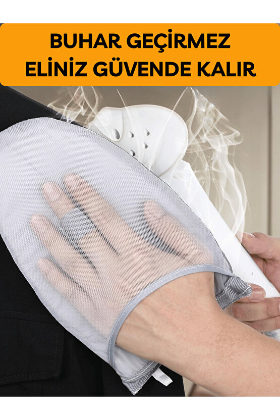 Buharlı Ütü Eldiveni Mini Ütü Pedi Sıcaklık Buhar Geçirmez Ütü Masası Eldiveni Taşınır Bez 15x25 CM