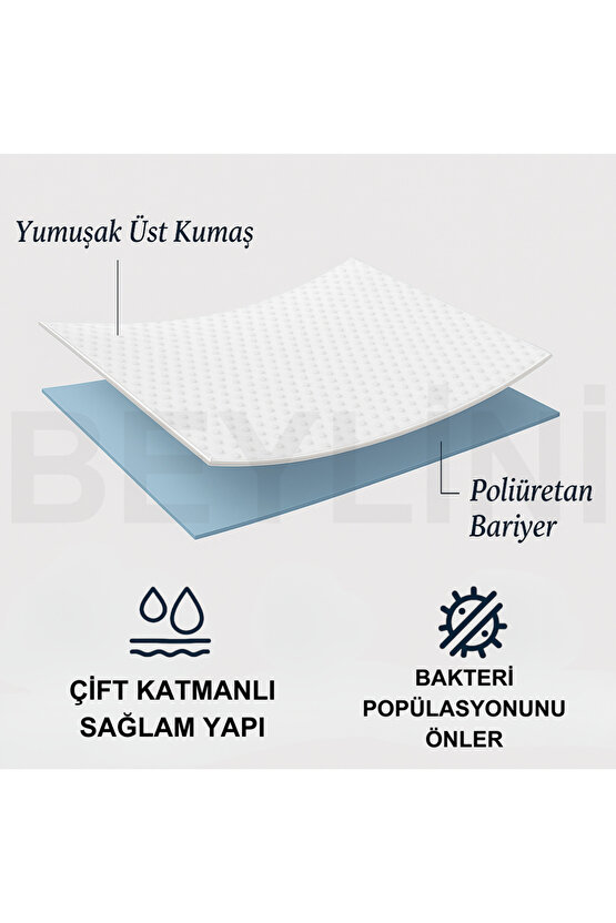Yatak Alezi Kapitone Full Fitted Sıvı Geçirmez Kaymaz Yatak Örtüsü Yatak Koruyucu Full Kenar Çarşaf