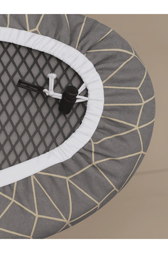 Ütü Masası Kılıfı Lastikli Keçeli Yanmaz Ütü Masası Örtüsü Bezi Geometrik 50x150 CM