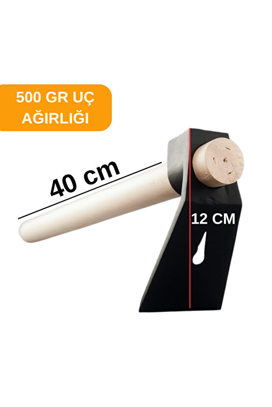 500 gr Çelik Keser Ekonomik Dayanıklı Odun Bahçe Ot Çift Yönlü Ahşap Ergonomik Saplı Profesyonel