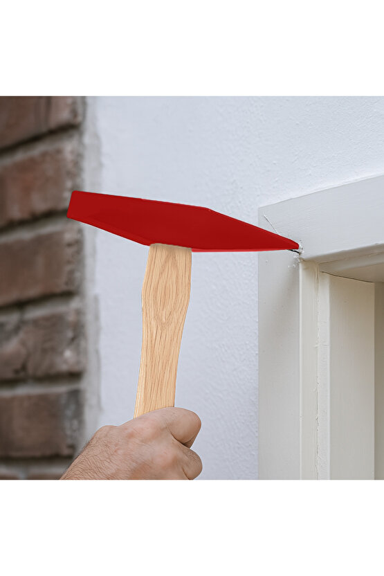 300gr Profesyonel Ahşap Saplı Çift Taraf Çekiç 10cm Çelik Baş Ergonomik Çakma İnce İşçilik Dayanıklı