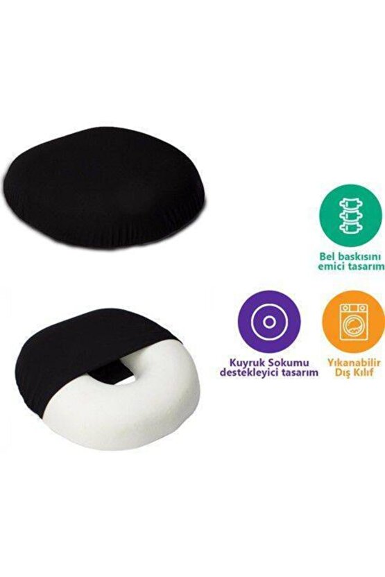 Oturma Minderi Yastığı Ortopedik Destekli Simit Minder