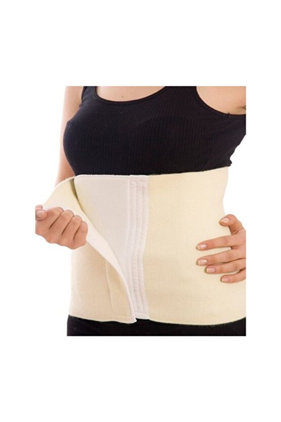 Unisex Krem Cırtlı Yün Korse