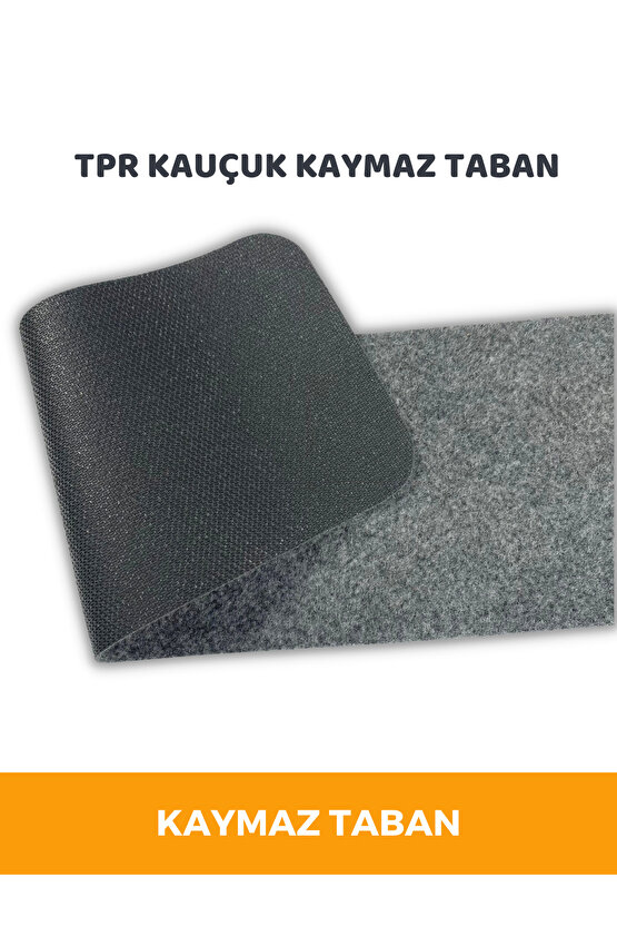 Merdiven Halısı Halıfleks Basamak Ve Merdiven Paspası Kaymaz Taban Füme 20x75 Cm (1 ADET)