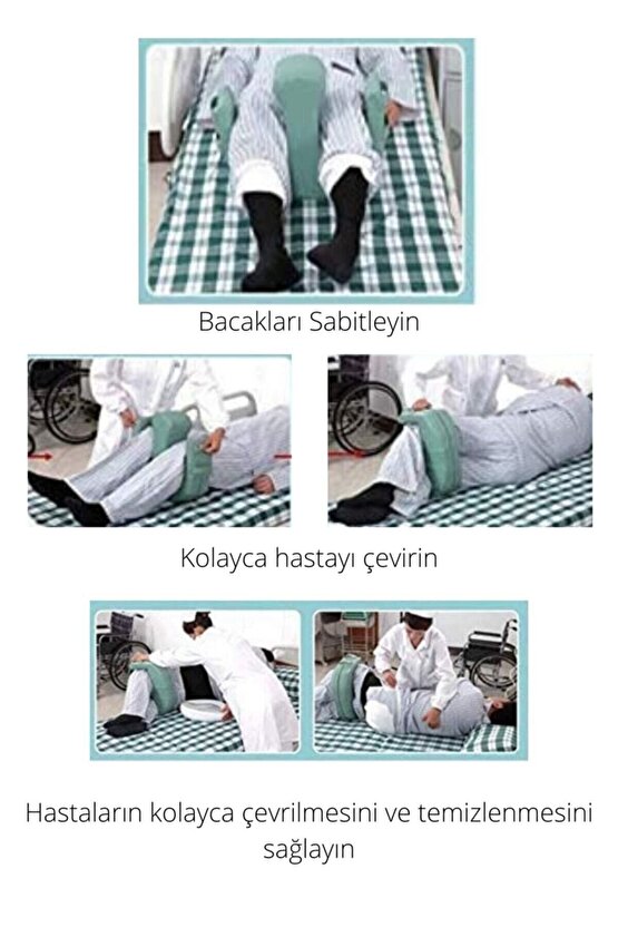 Mavi Hasta Çevirme Süngeri Hasta Çevirme Aparatı Hasta Çevirme Yastığı Pozisyon Yastığı